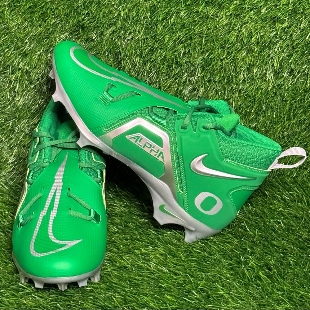 Size 14 - Mens Nike Alpha Menace Pro 3 SMU P Oregon Green Cleats DH3355-300